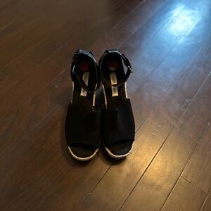 Steve Madden Black Espadrille Sandals